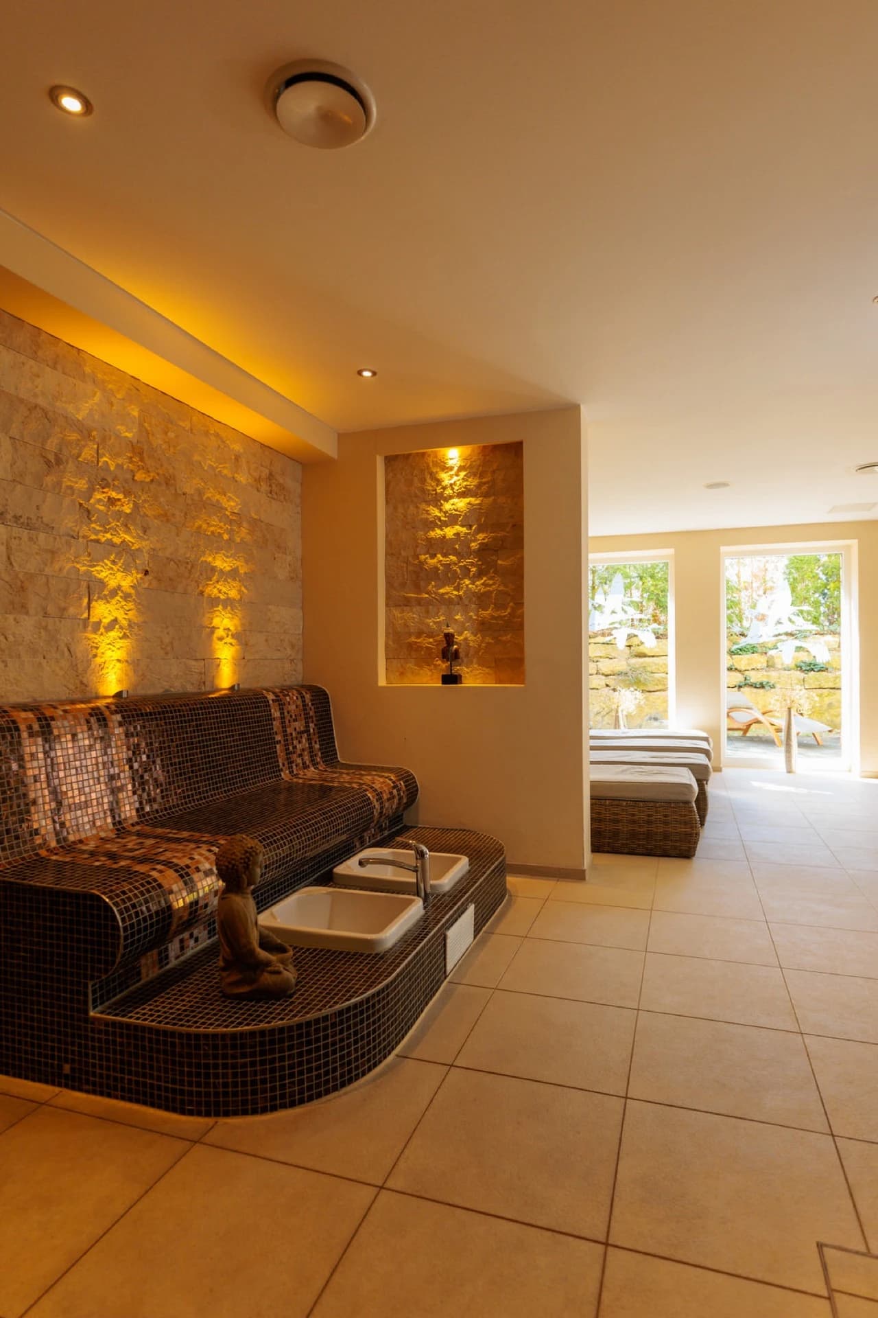 Saunalandschaft des Residenz Seehotels